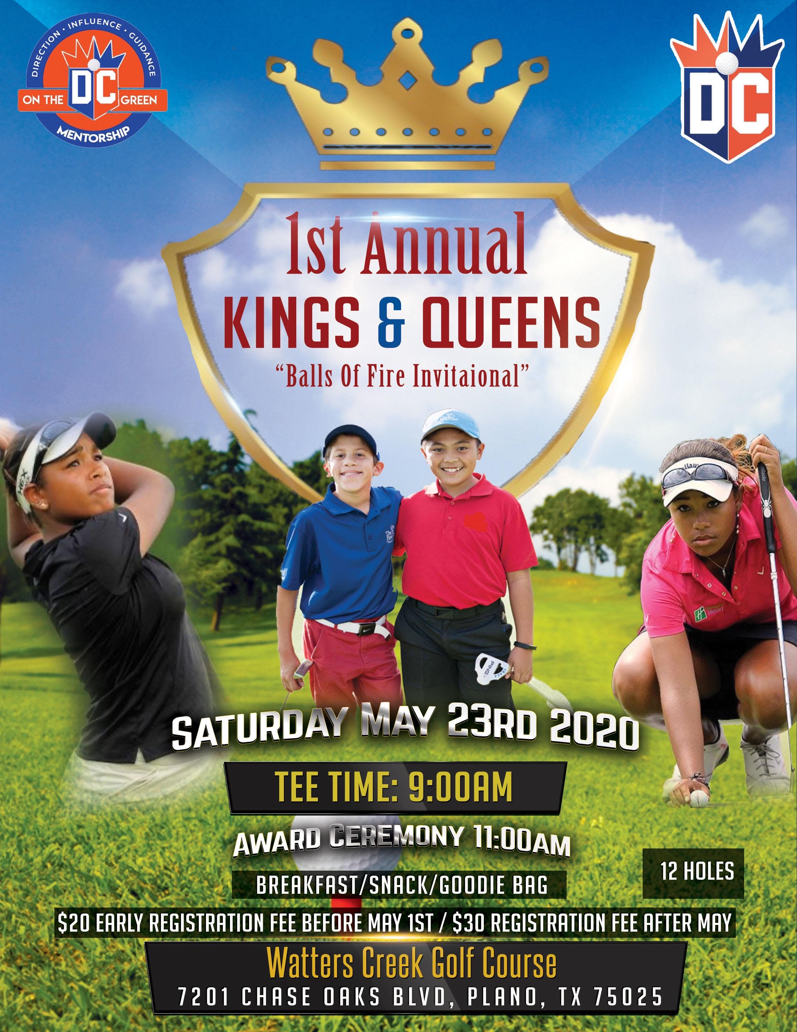 1st Annual Golf Tournament Youth - May 23rd